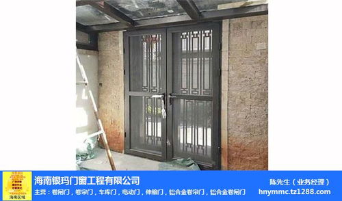 铝合金卷帘门批发 银玛门窗工程 海口铝合金卷帘门